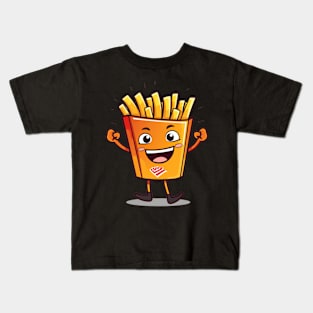 kawaii french fries T-Shirt cute potatofood Kids T-Shirt